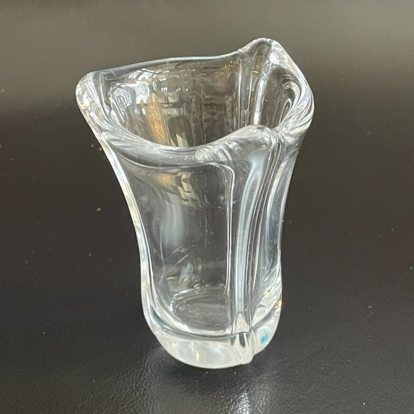 Exquisite Vintage 60s signed Daum France small crystal vase - Rare - Picture 3 of 8